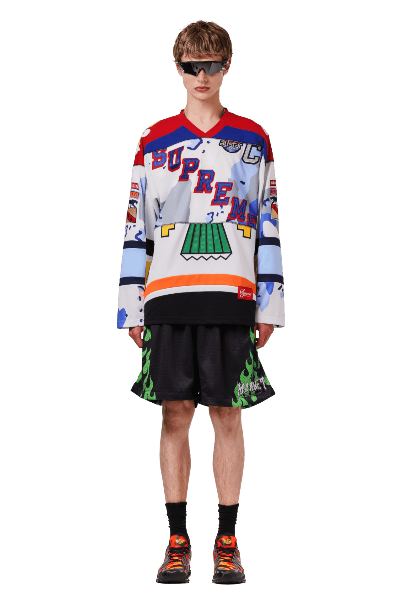 Buy Supreme Paneled Hockey Jersey 'White' - SS26KN34 WHITE | GOAT