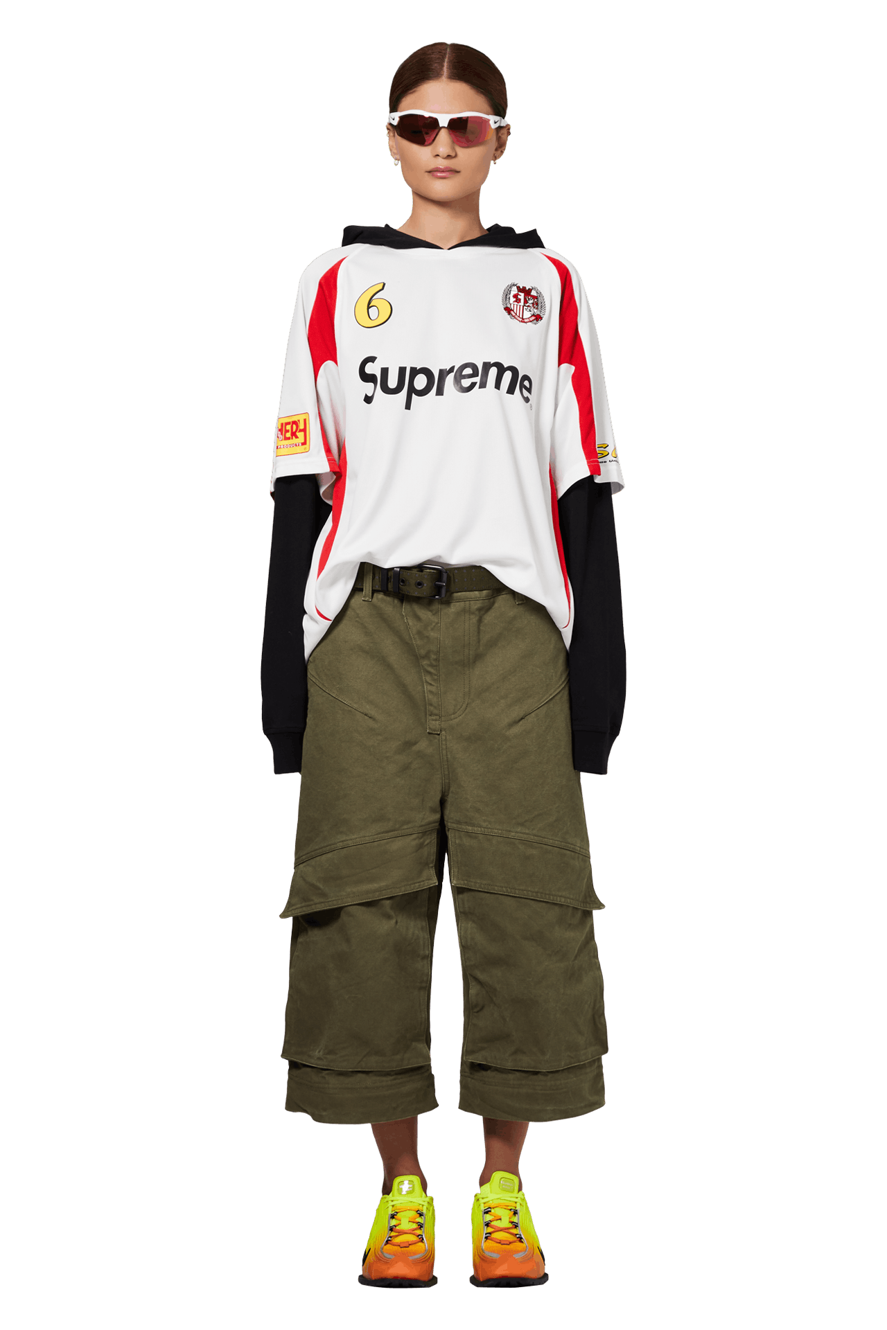 Supreme Hooded Soccer Jersey 'White'