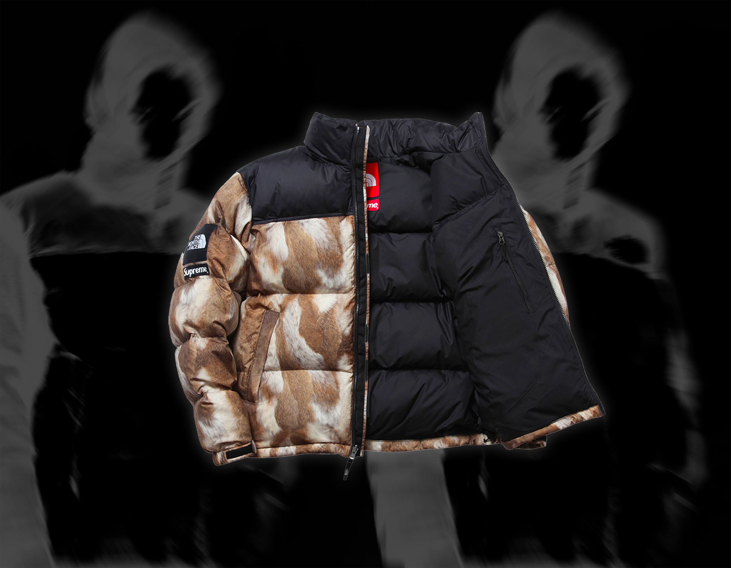 Supreme x The North Face Faux Fur Nuptse Jacket 'Black' | Men's Size M