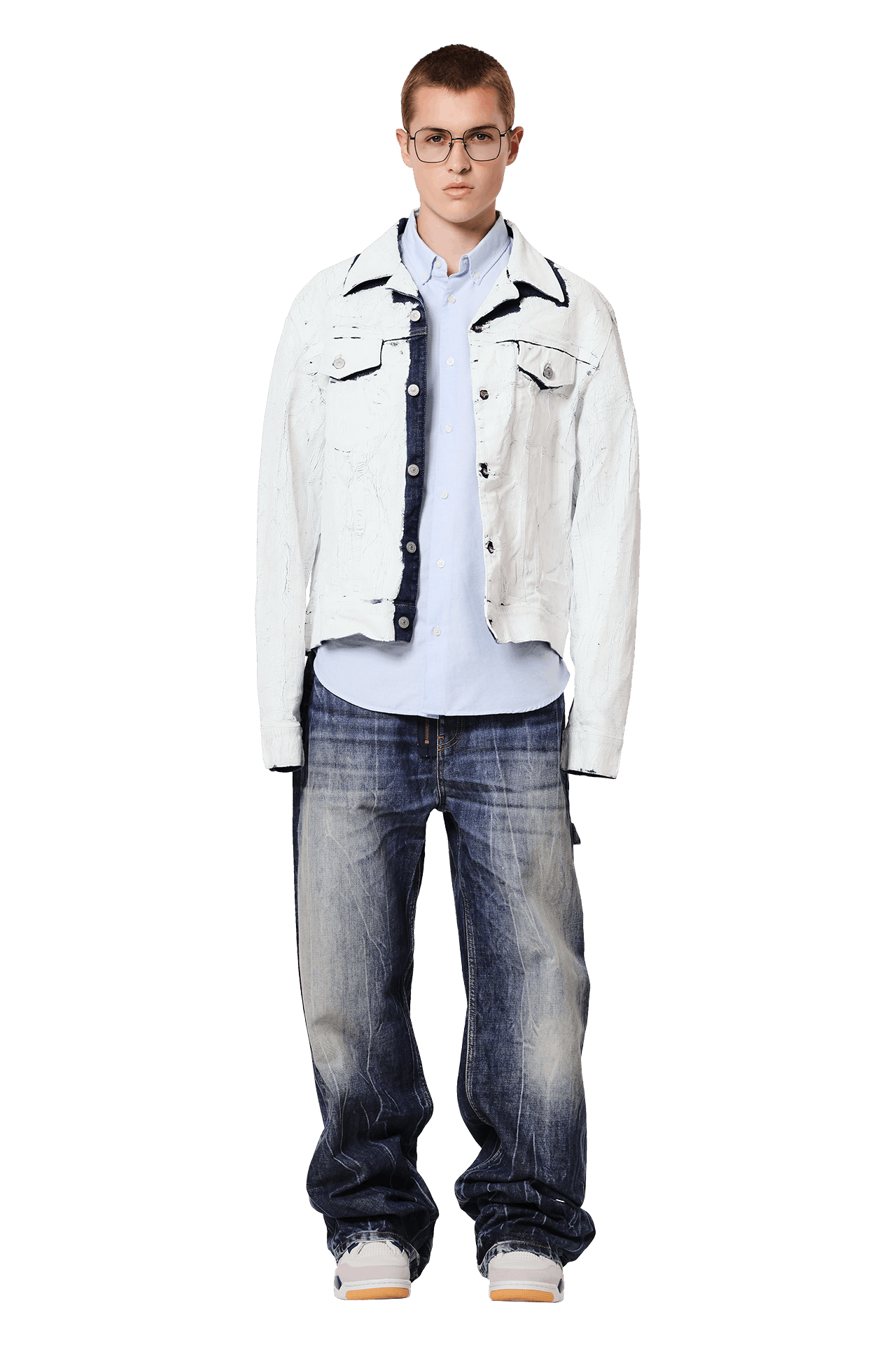 Buy MM6 Maison Margiela Denim Sports Jacket 'White
