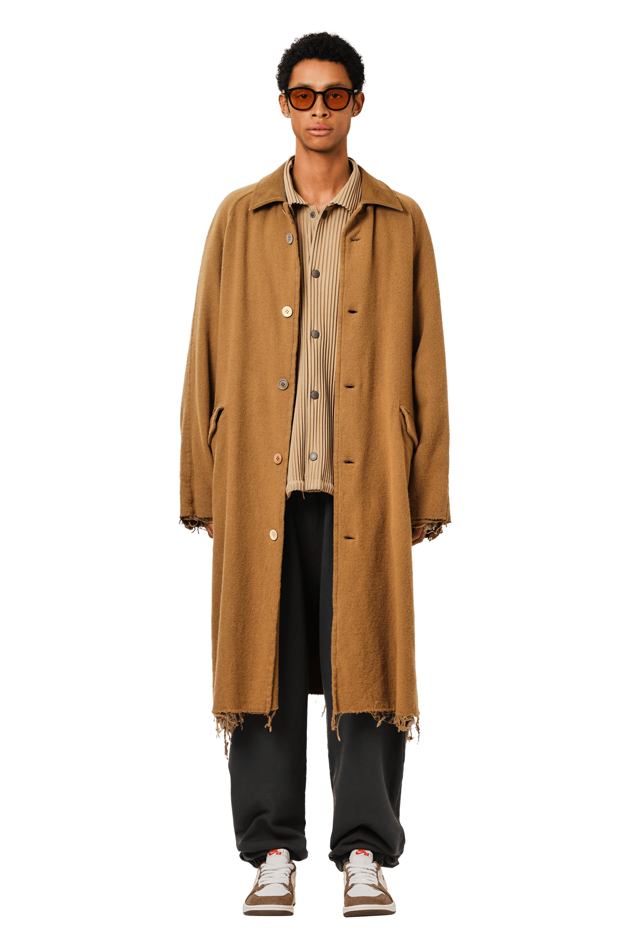 オムプリッセ ☆nezi☆イッセイミヤケオムプリッセ プリーツコート HOMME PLISSE