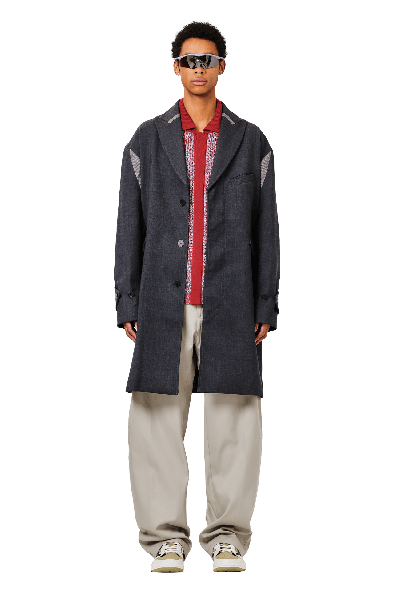 ジャケット・アウター Kiko Kostadinov 23aw OVID COAT grey 46 Kiko Kostadinov 23aw OVID COAT grey 46