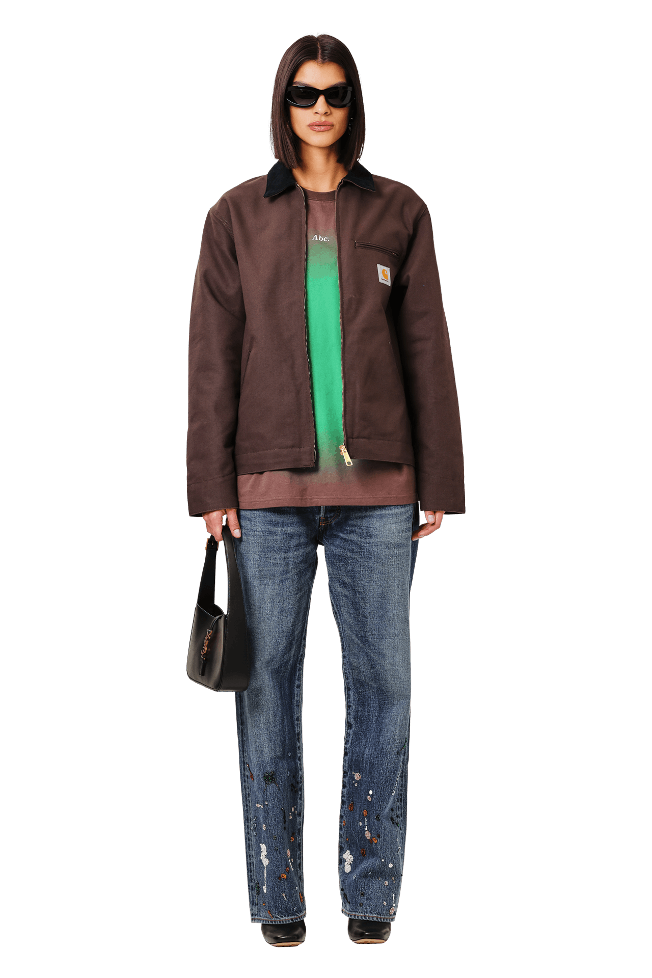 Buy Carhartt WIP Detroit Jacket 'Tobacco/Black' - I032940 TOBA