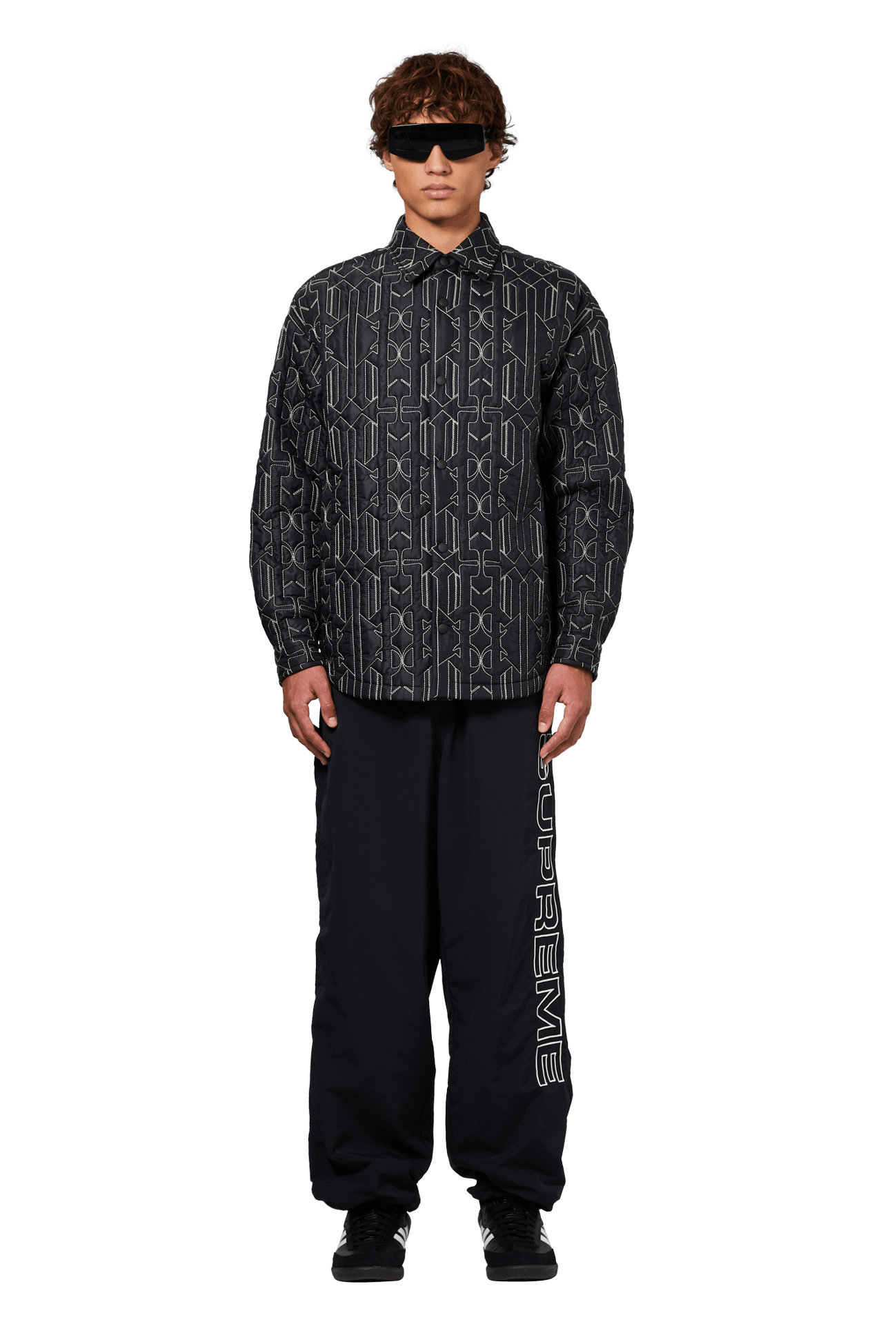 Buy Supreme Spellout Embroidered Track Pant 'Black' - FW23P99