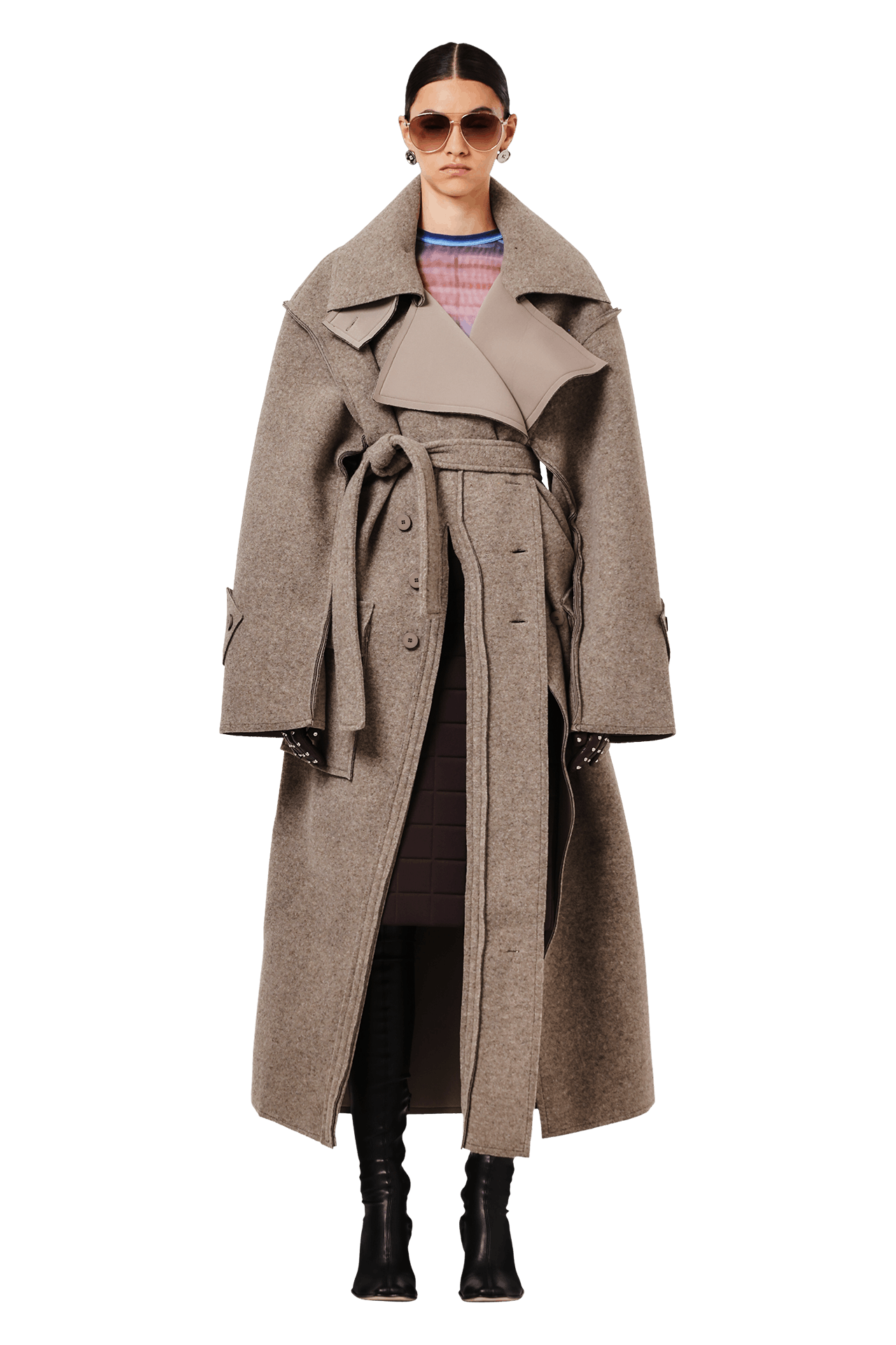 Buy Jean Paul Gaultier Printed Mesh Long-Sleeve Top 'Light Blue