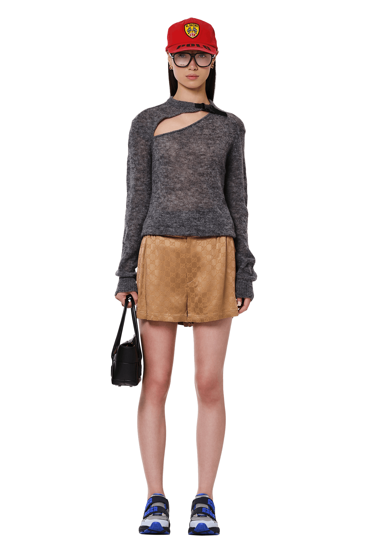 COPERNI コペル二 Cut-Out Jumper カットアウトニットセーター COPML159Y1002 グレー XS COPERNI コペル二 Cut-Out Jumper カットアウトニットセーター