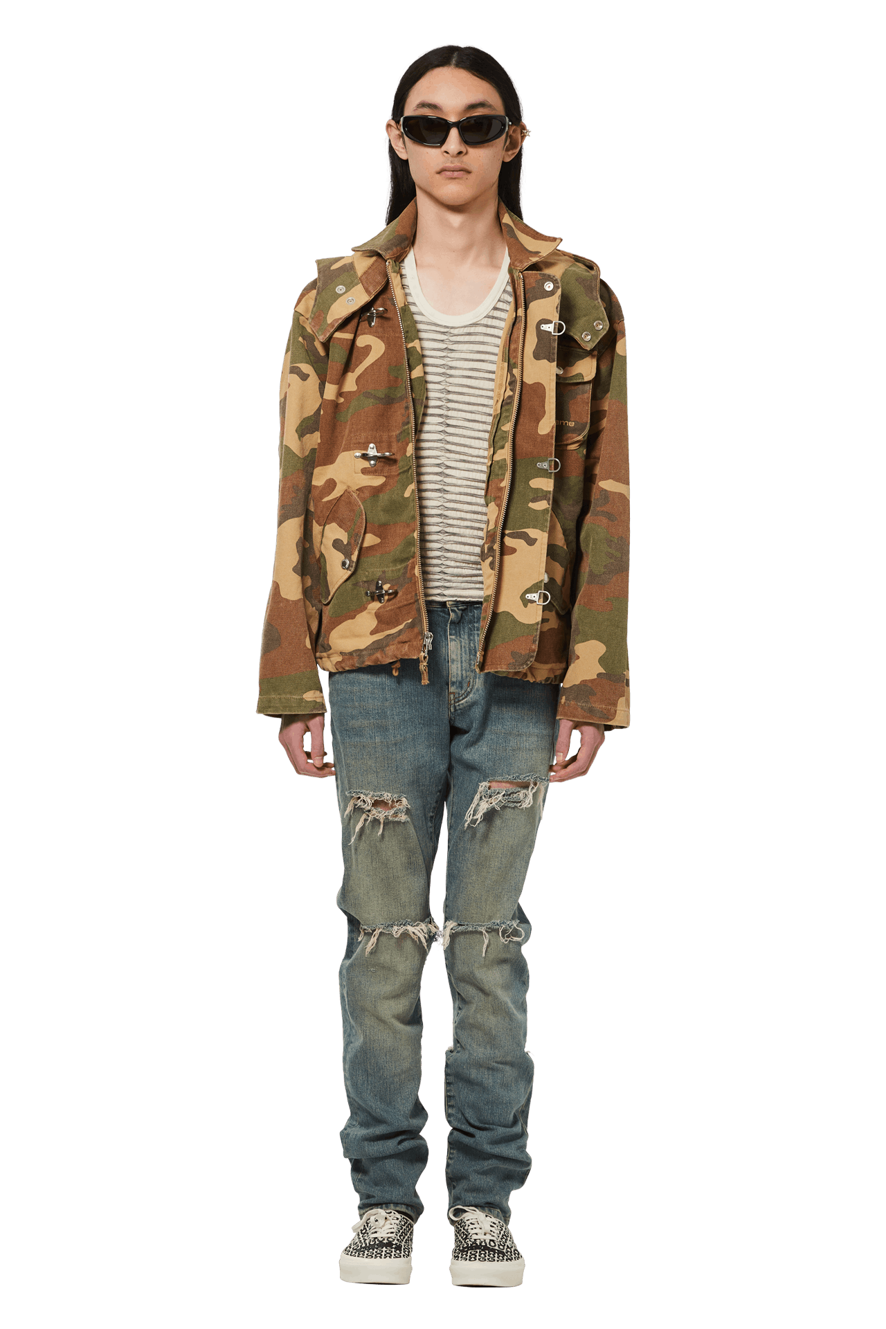 Supreme Canvas Clip Jacket 'Tan Camo'