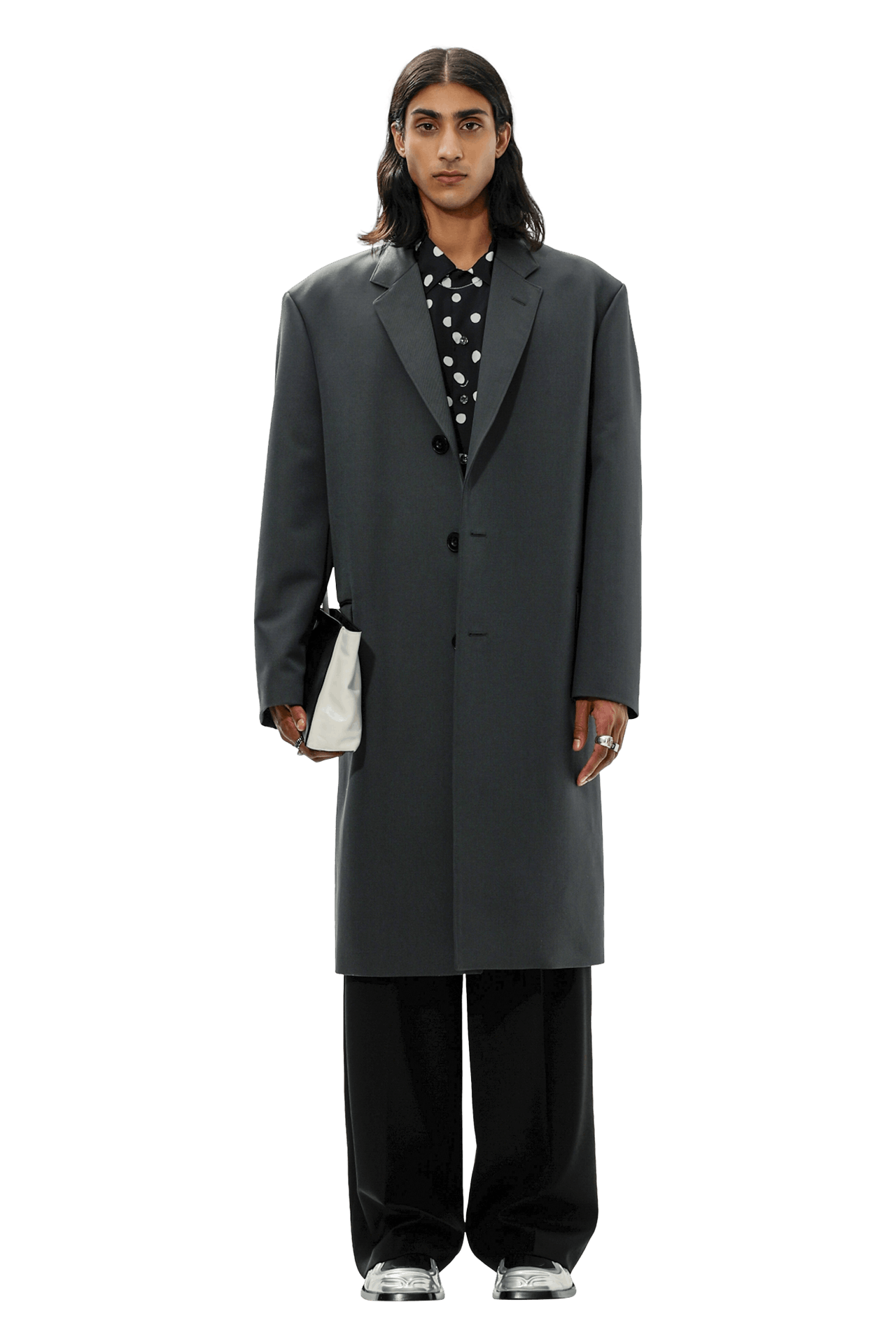 Tシャツ・カットソー MARNI FW25 Cool wool shirt (CUMU0061X3TW839 00N99) Marni T-shirt with logo | Men's Clothing | Vitkac