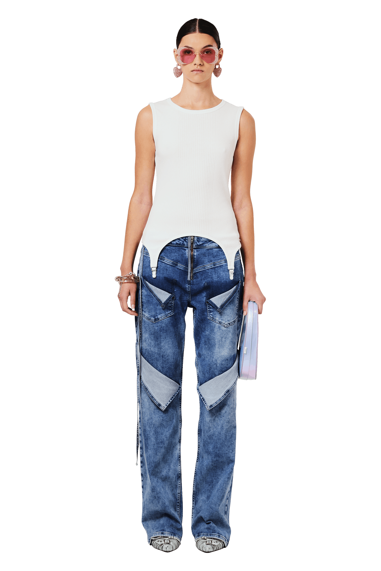 Buy Ottolinger Strappy Signature Wrap Jeans 