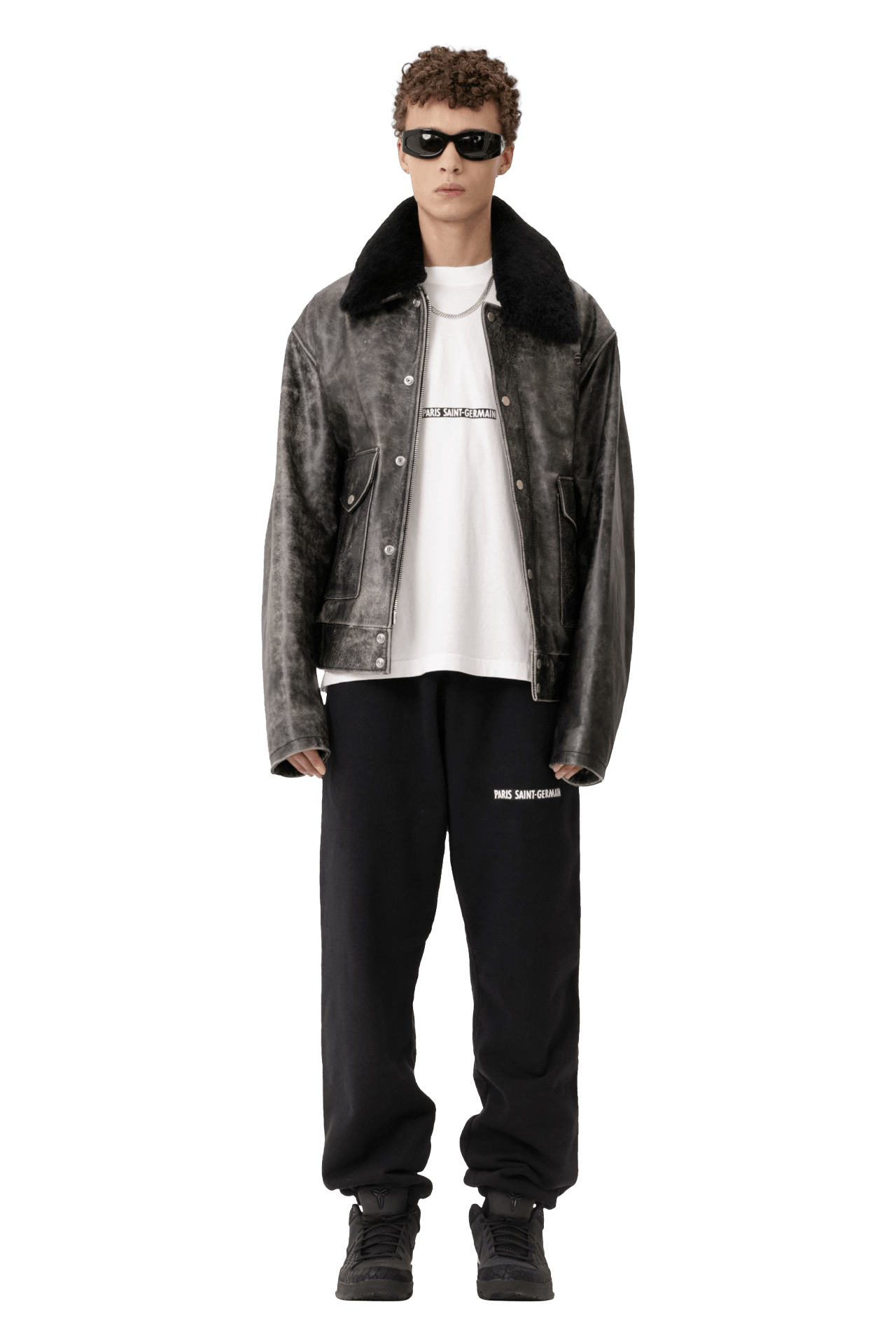 Buy Diesel L-Muds-Fur Jacket 'Deep Black' - A10628 0CFAK 9XX | GOAT