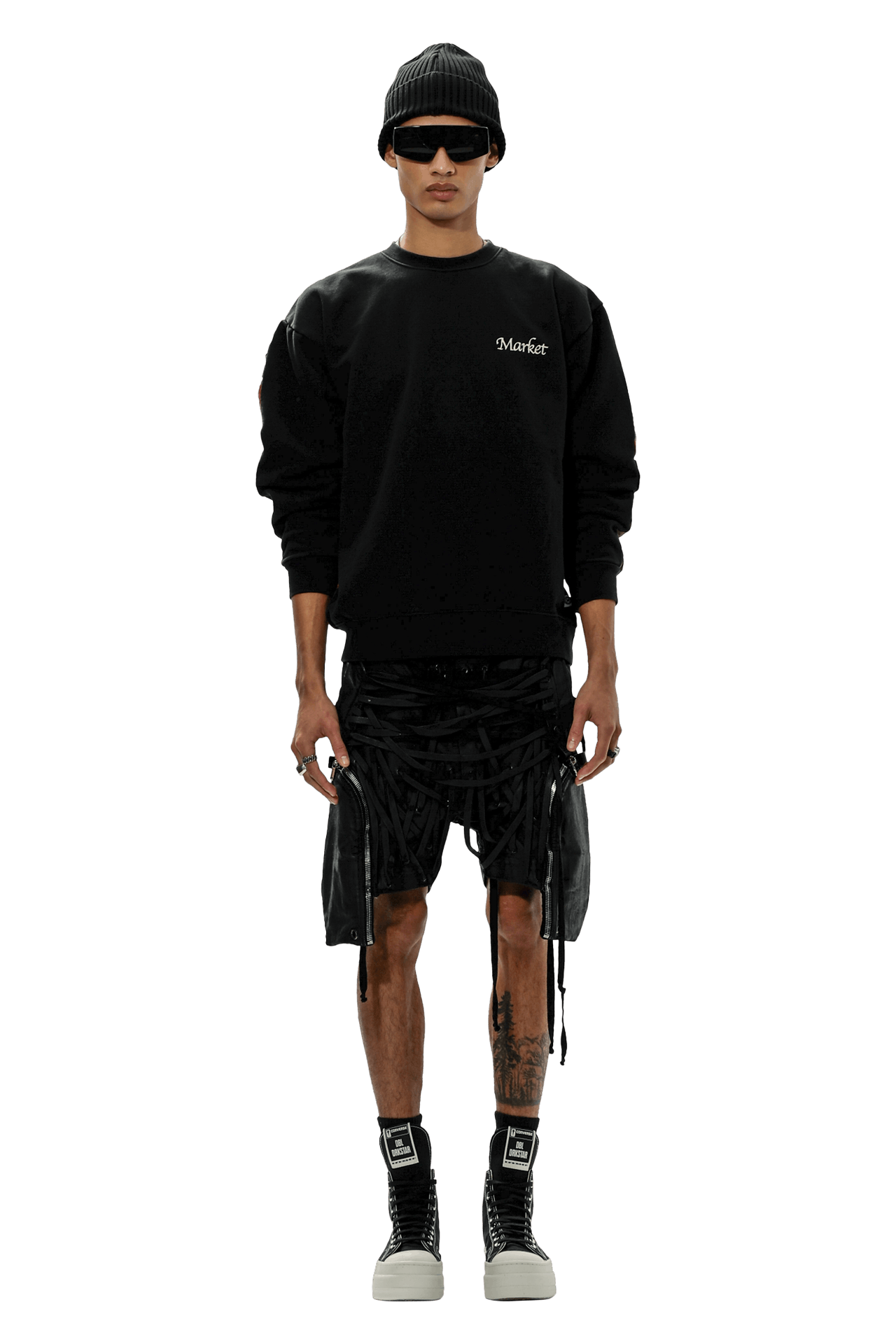 Buy Rick Owens Tc Thomas Boxer Cargo Shorts 'Black 