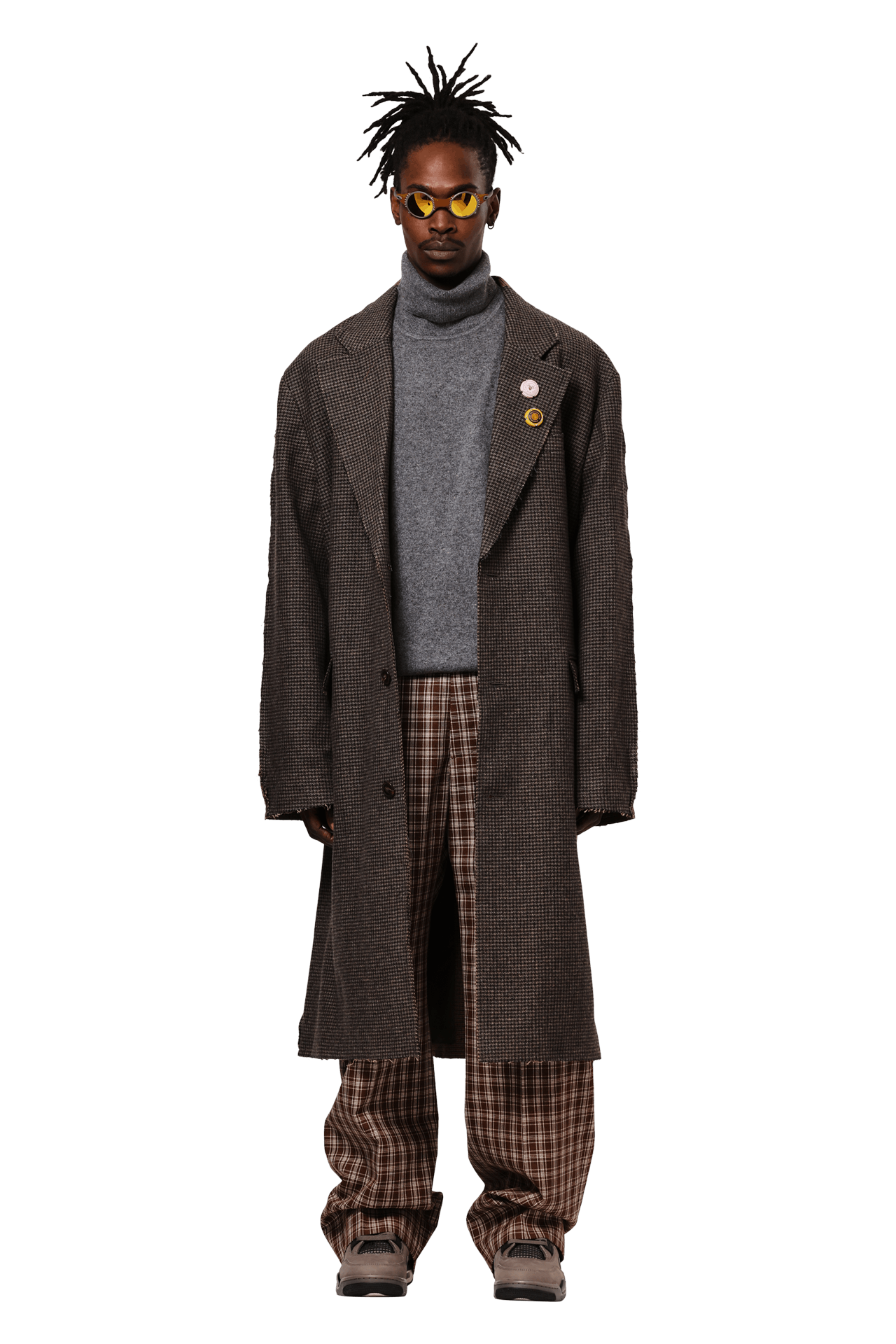 Buy Martine Rose Half & Half Overcoat 