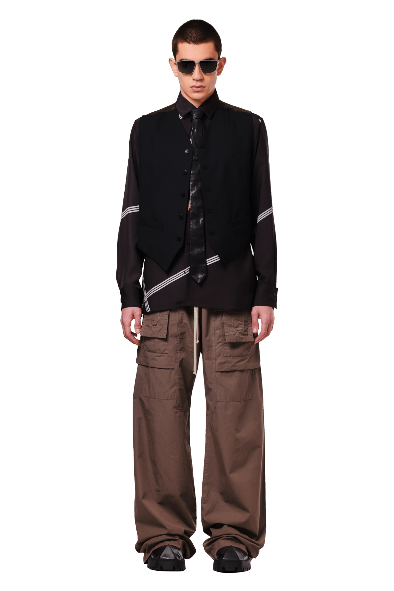 Buy Stussy Leather Tie 'Black' - 138939 BLAC | GOAT