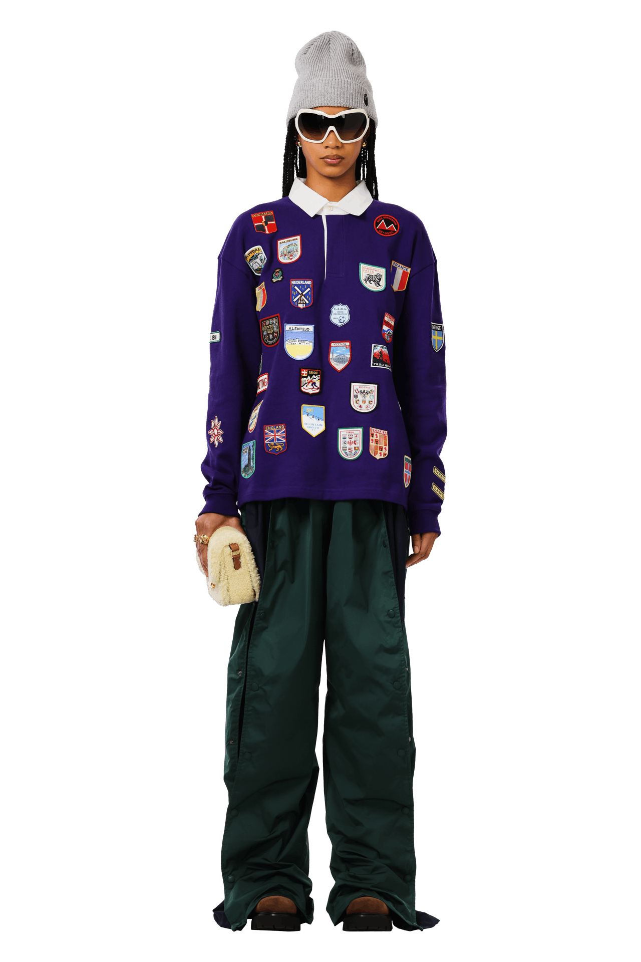 Buy Bode Passport Patch Rugby Shirt 'Prple Purple' - MRF24CS058 | GOAT