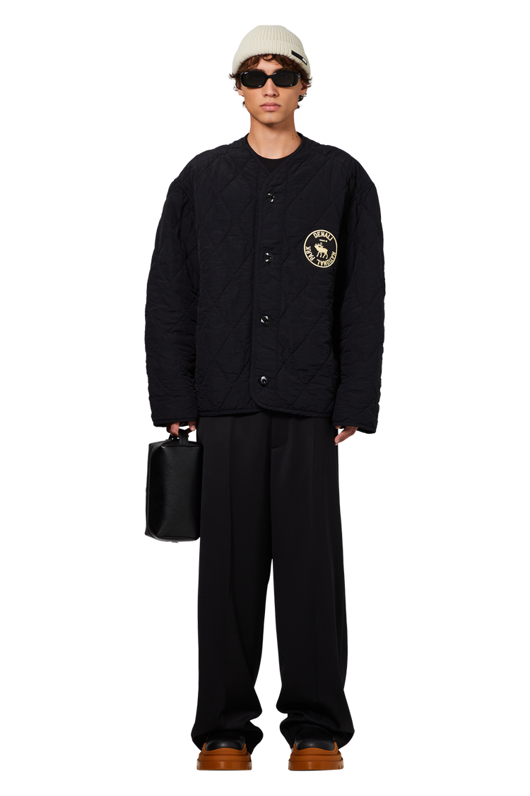 model wearing OAMC Denali Liner Jacket 'Black'