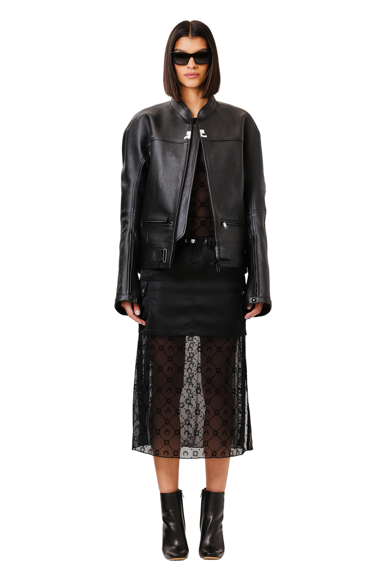 Model wearing Coperni Tailored Cargo Mini Skirt 'Black'