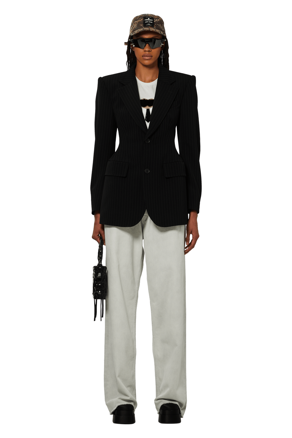 Buy Balenciaga Jacket 'Black/White' 725199 TNT36 1070 GOAT