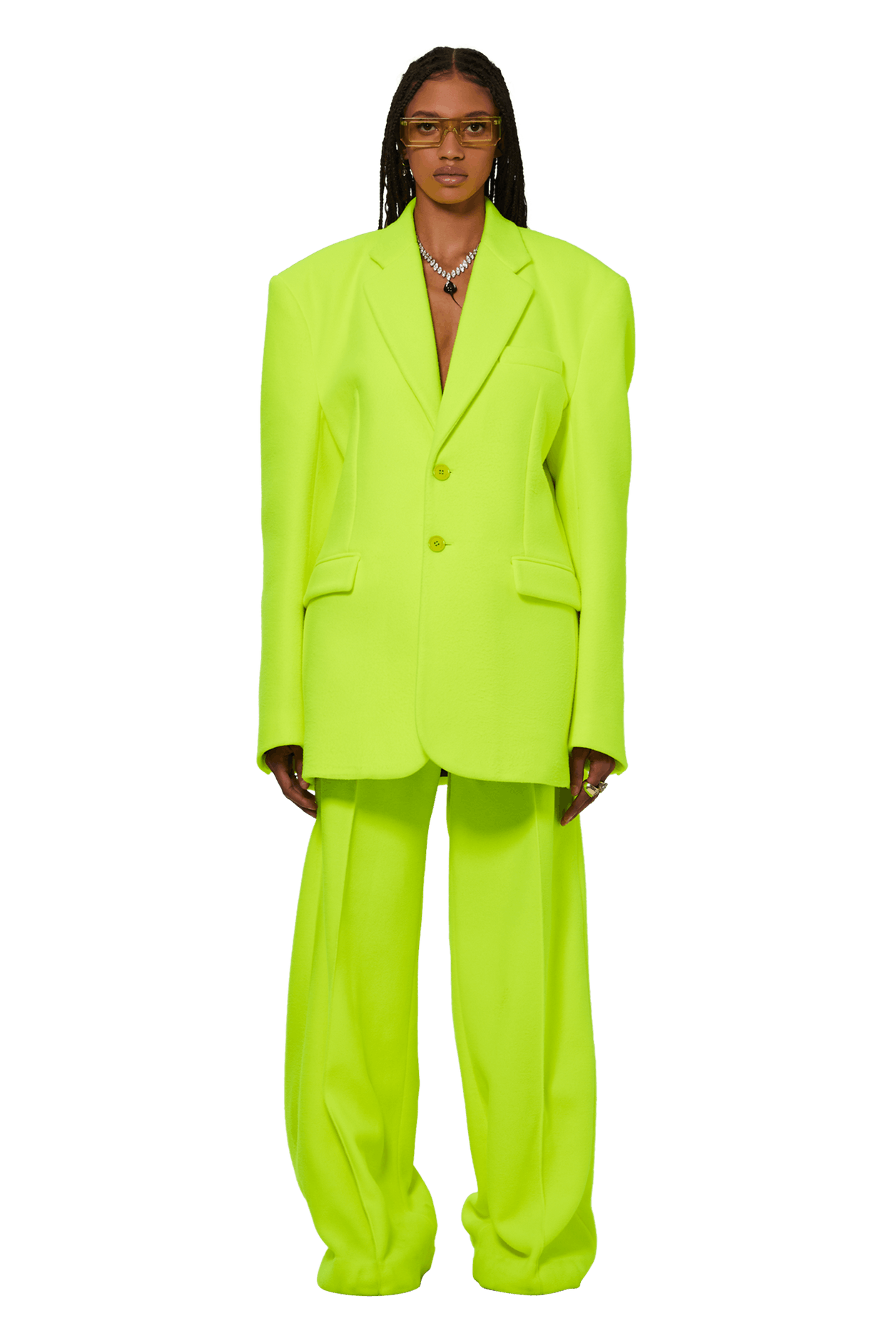 Buy Vetements Tailored Jacket 'Fluo Yellow' UE63JA180Y FLUO GOAT