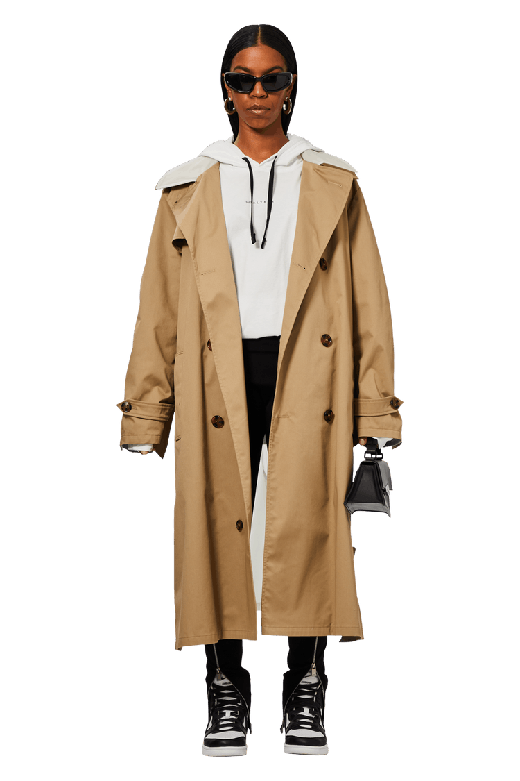 Buy Vetements Layered Trenchcoat 'Beige/Transparent' - WAH21JA007