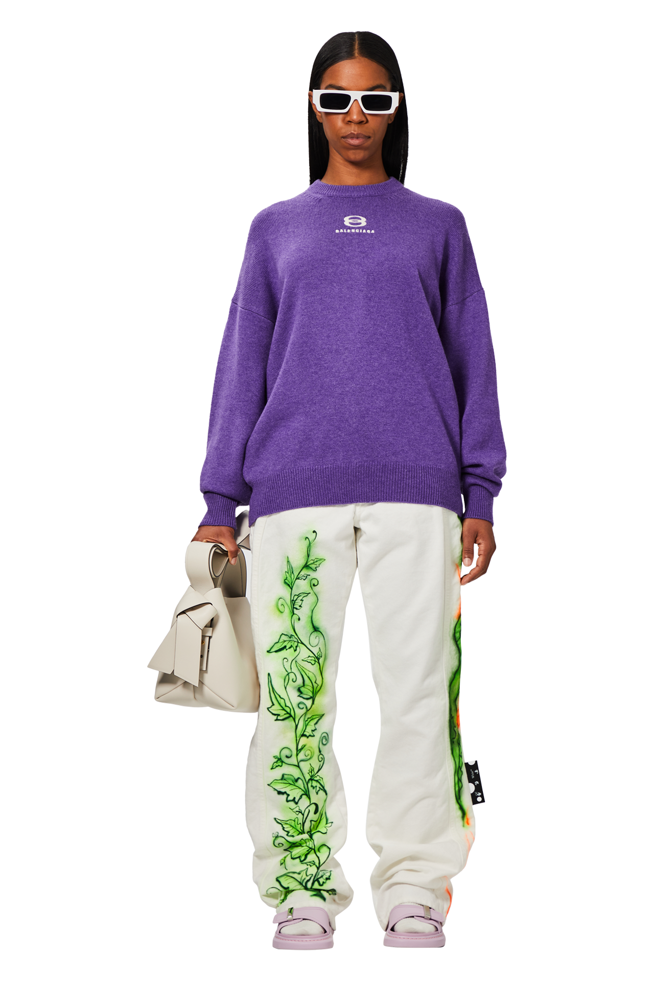 Buy Balenciaga Unity Sweater 'Lavender' - 681968 T4123 5300 | GOAT