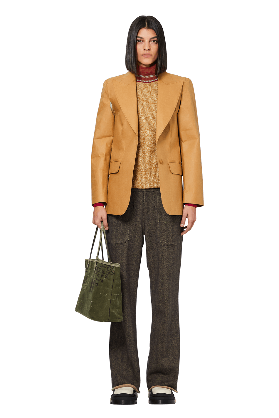 Buy MM6 Maison Margiela Paper Jacket 'Brown' S62BN0051 SV0089 166 GOAT