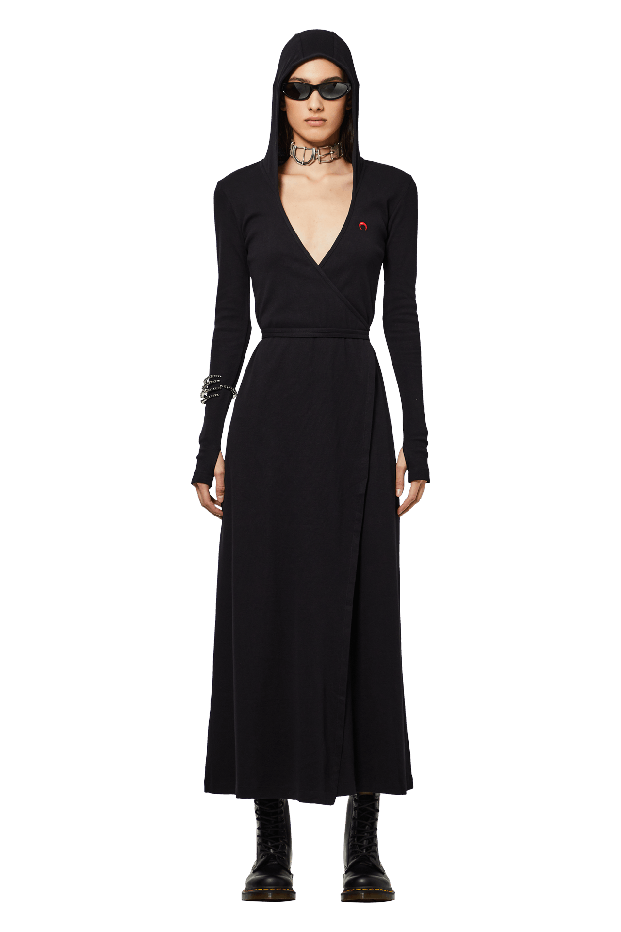 buy-marine-serre-cache-coeur-hoodie-dress-black-d155fw22w