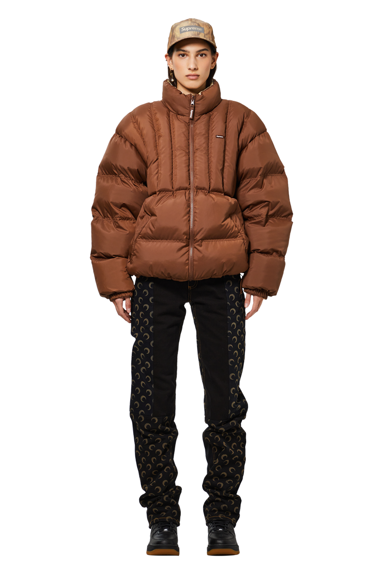 Supreme Flannel Reversible Puffer Jacket 'Brown'
