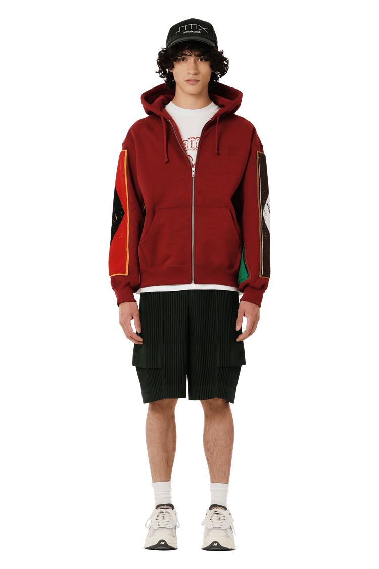 【SupremexMartineRose】TowelZipUp HoodedSweatshirt★Cardinal 5023d62ede77-f468-fe11-6c58-