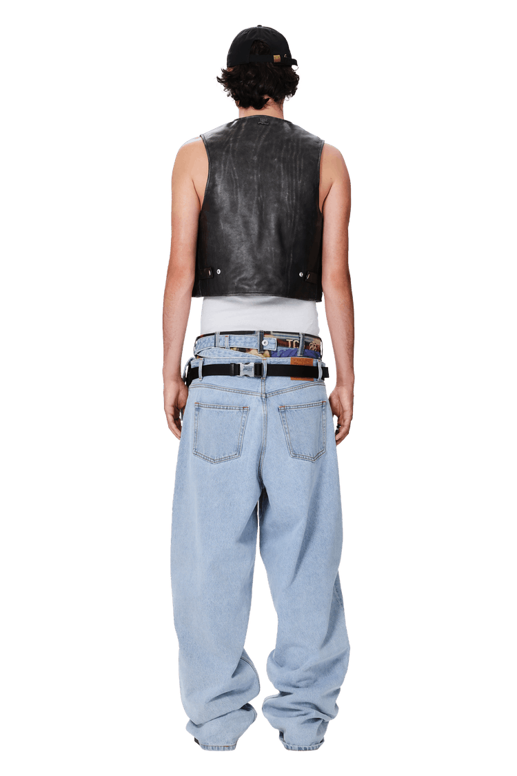 デニム・ジーパン Y/PROJECT 'Evergreen' jeans Light Blue 207PA007 Buy Y/Project Evergreen Multi Waistband Jeans 'Ice Blue