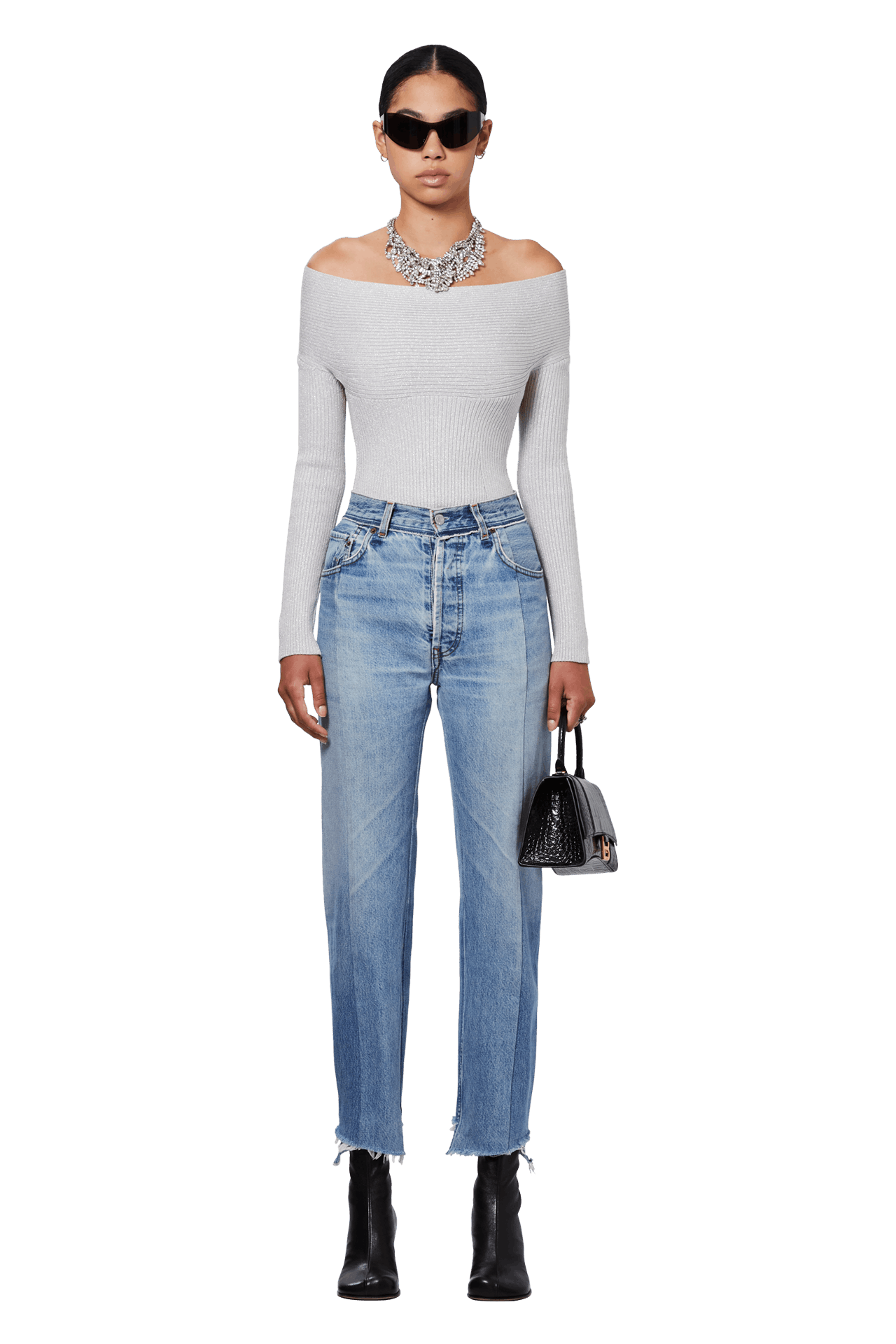 Buy Khaite Salma Top 'Chrome' 9064414 K414 GOAT