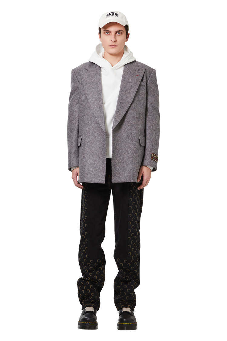 Model wearing Gucci Formal Jacket 'Light Grey'