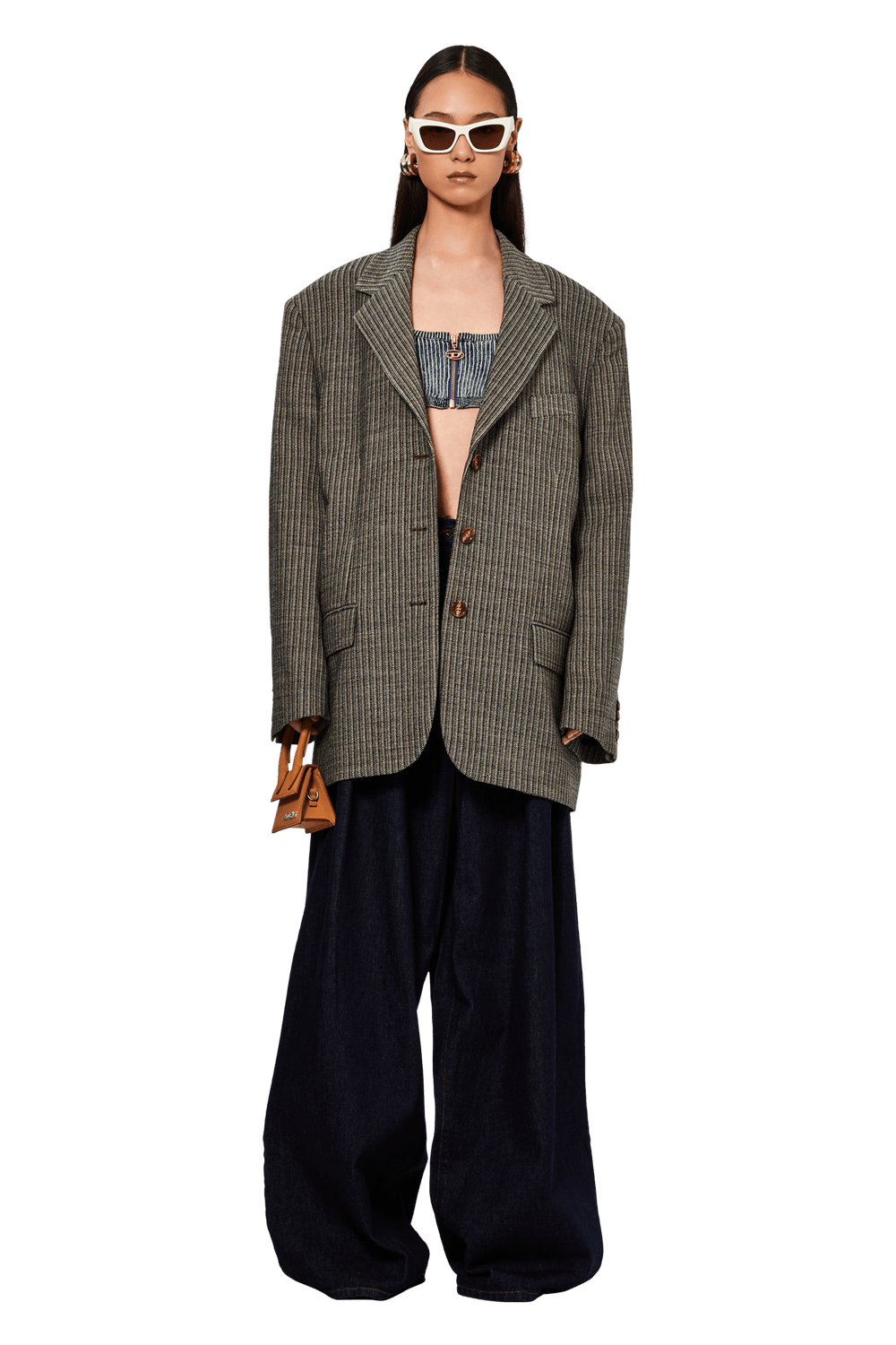 Buy Dries Van Noten Pleated Washed Denim 'Indigo' - 232 010932 7436 507 ...