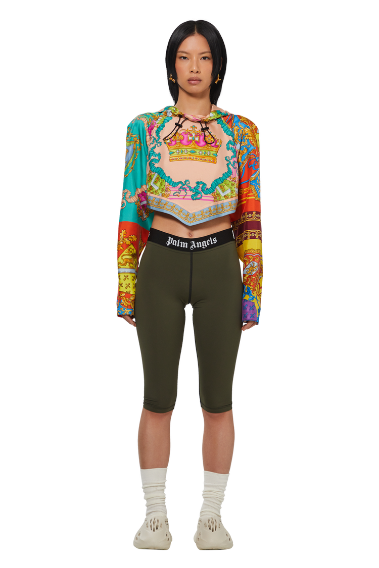 Model wearing Versace Royalty Print Blouse 'Multicolor'