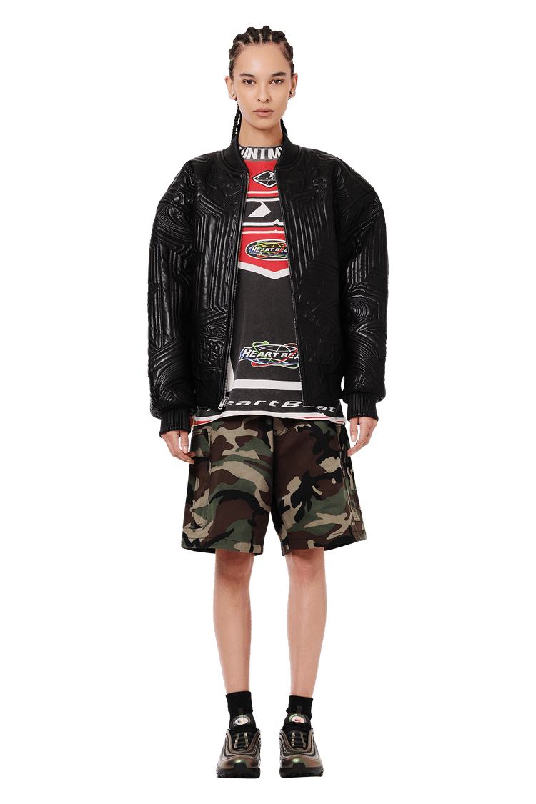 ジャケット・アウター Supreme Mister Cartoon Leather Jacket Supreme x Mister Cartoon The Embroidered Leather Jacket, Zip Up