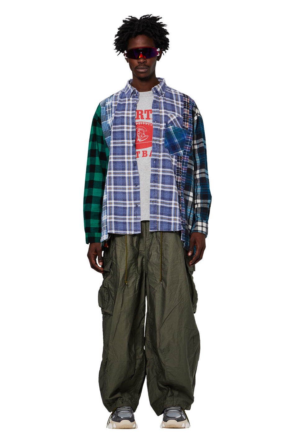 Buy Needles H.D. Pants 'Olive' - MR235 OLIV | GOAT