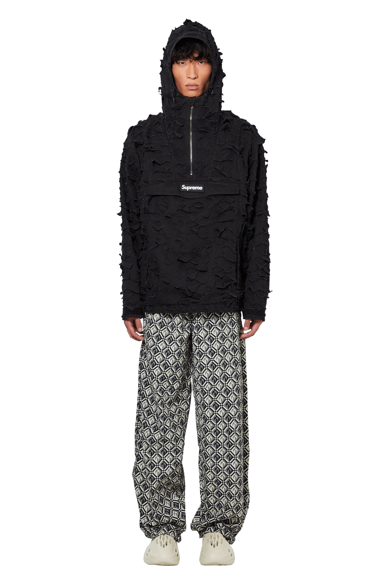 supreme x nike leather anorak