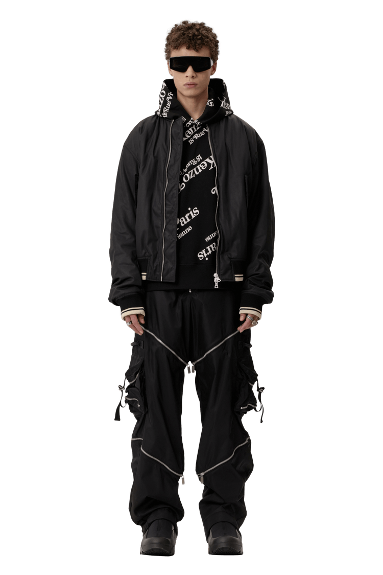 Model wearing Kenzo By Verdy Oversize Hoodie 'Black'