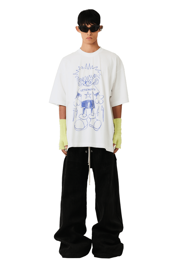 【関税込み】VETEMENTS ホワイト Drawing Tシャツ Buy Vetements Drawing T-Shirt 'White' - UA65TR700W WHIT | GOAT