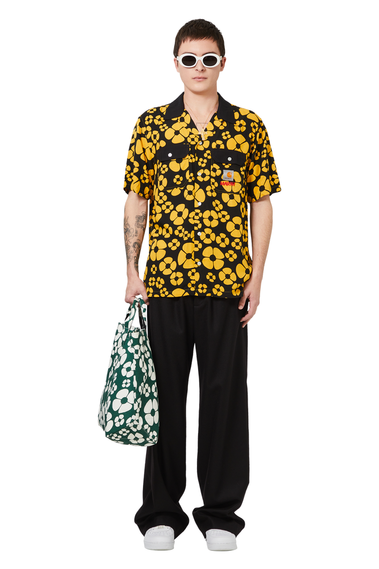 Model wearing Marni x Carhartt WIP Shirt 'Sunflower'