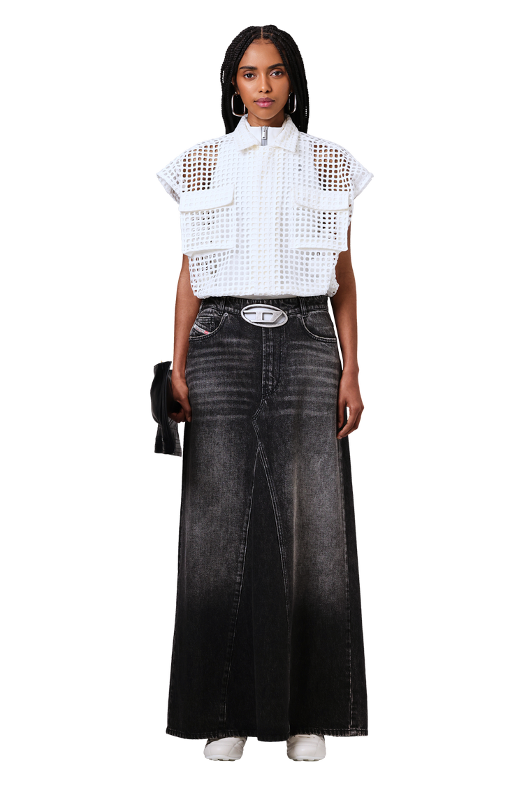 mannequin en Sacai Embroidery Lace Shirt 'Off White'