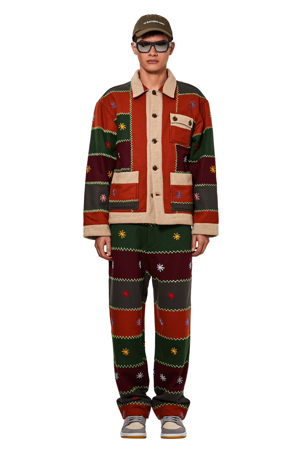 Buy Bode Embroidered Autumn Quilt Jacket 'Multicolor' - MRF22OW024 MULT ...