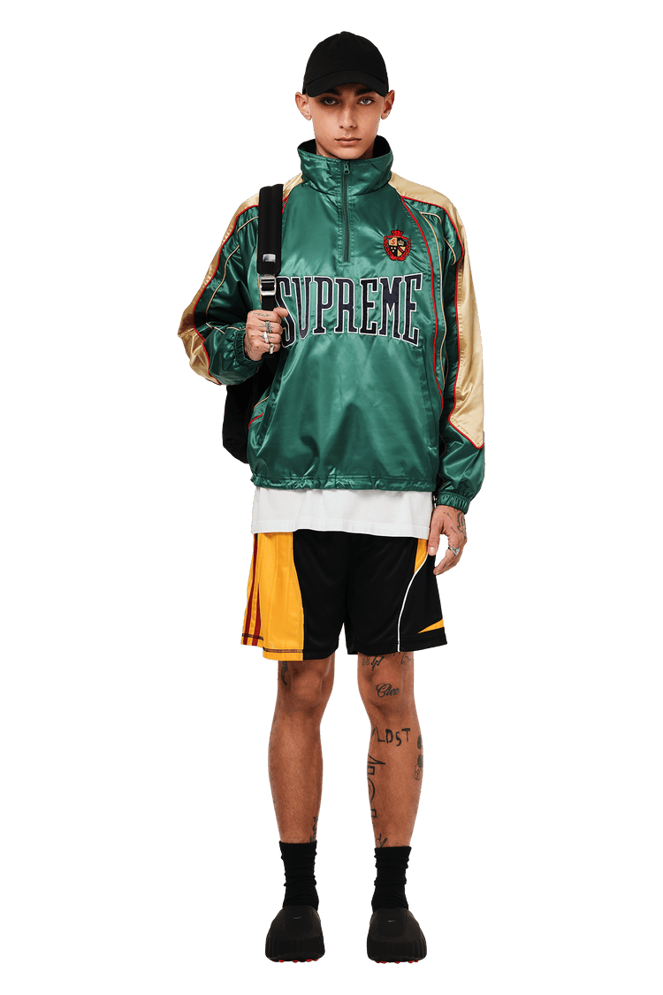 Buy Supreme Satin Piping Pullover 'Green' - SS25J51 GREEN | GOAT